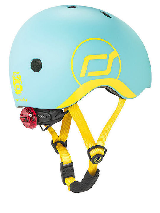 Scoot & Ride Kids' Helmet for City Bike Blue with LED Light