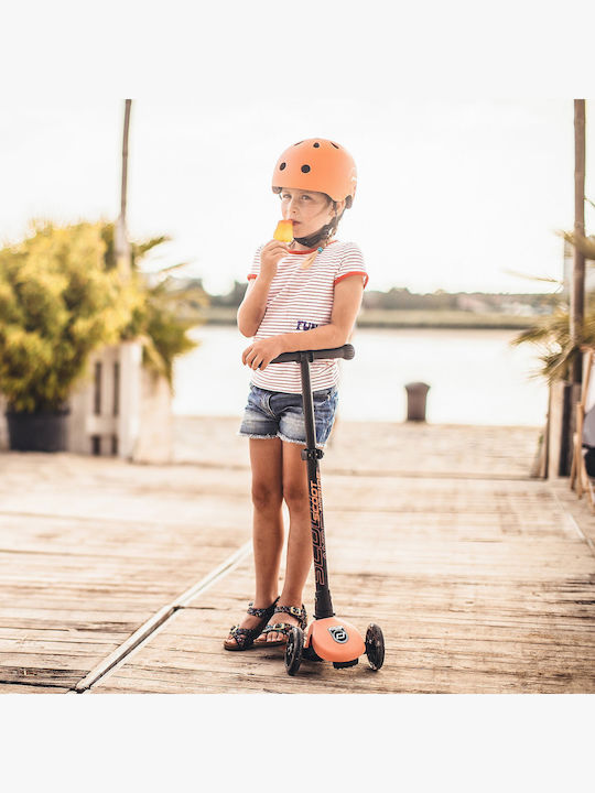 Scoot & Ride Kids' Helmet for City Bike Orange with LED Light
