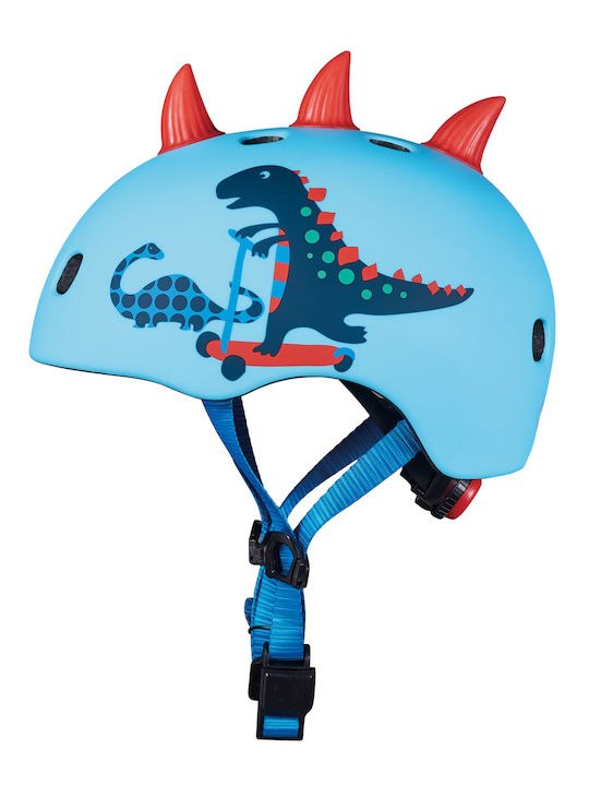 Micro 3D Scootersaurus Kids' Helmet for City Bike Blue