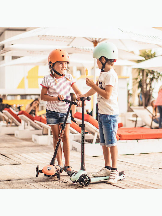 Scoot & Ride Kids' Helmet for City Bike Orange with LED Light