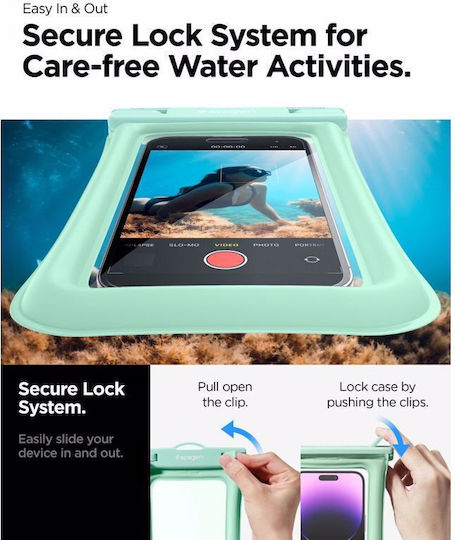 Spigen A610 Waterproof up to 6.9" Mint