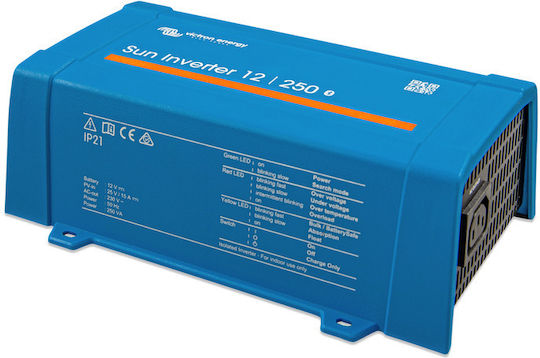 Victron Energy Sun Modified Sine Wave Inverter 24/250-10 IEC Power Supply with Nominal Input Voltage 24V Single Phase SIN241251100