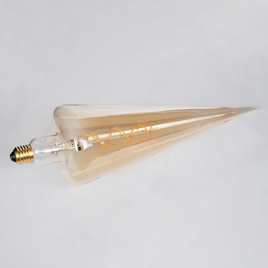 GloboStar LED крушка 6W 280mm за фасунга E27 Топло бяло 420лм Димируем