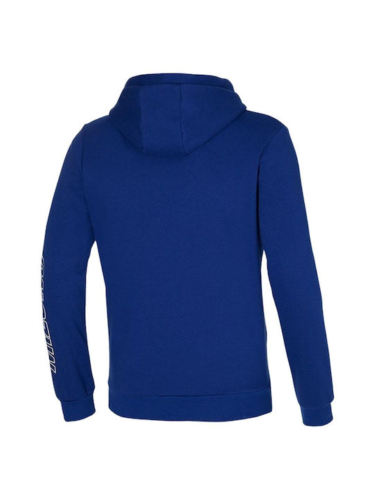 Mizuno Herren Sweatshirt Jacke mit Kapuze Blau