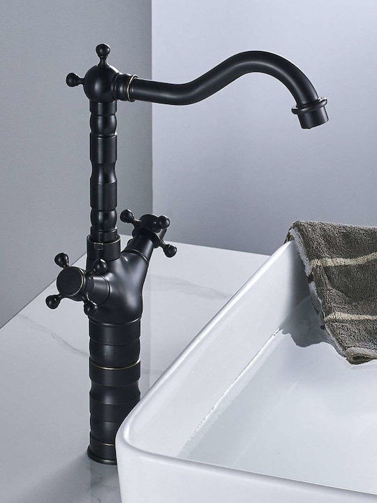 Mixing Tall Sink Faucet Retro Black