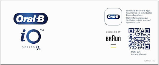 Oral-B iO Series 9N Electric Toothbrush with Timer, Pressure Sensor, and Travel Case Rose Quartz