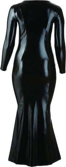 Cottelli Collection Plus Size Wetlook Kleid Schwarz