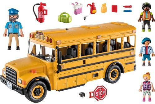 Playmobil City Life School Bus with Students for Ages 4-10
