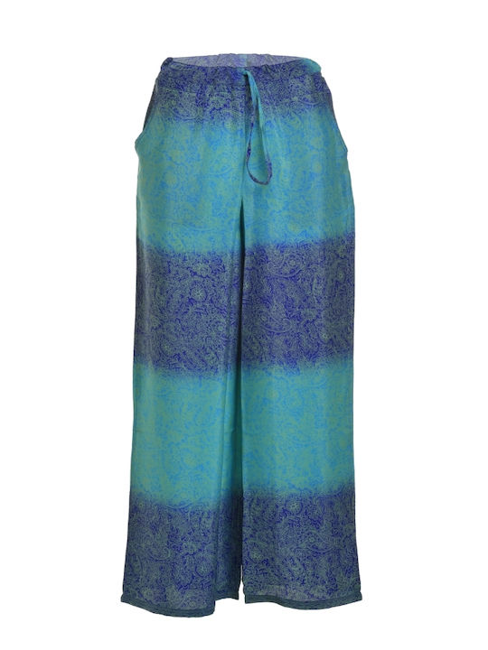Ble Resort Collection Women's Pants Beachwear in Blue color