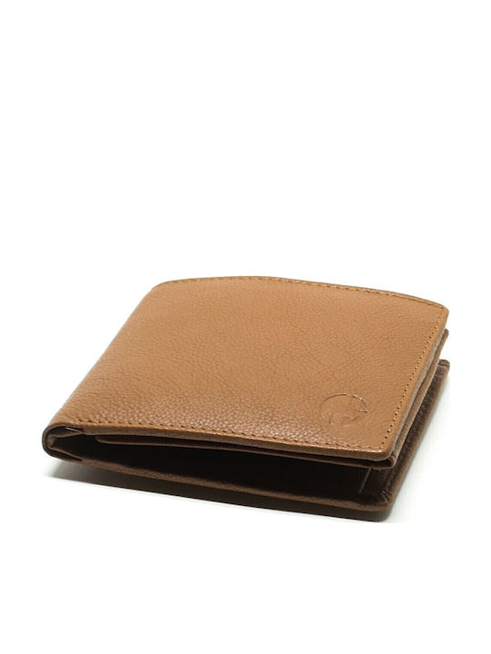 10114-0 Leather Men's Wallet Classic with RFID Tabac Brown
