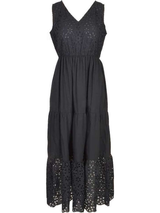 Sommer Maxi Abendkleid Schwarz
