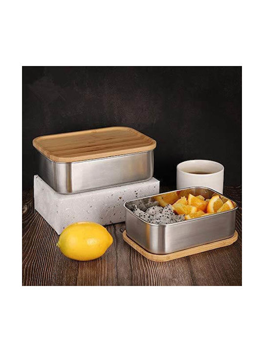 Boobam Lunchbox Inox Silber 1200ml 1Stück