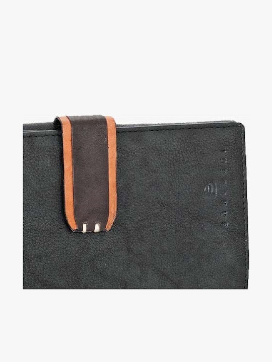 Large Leather Women's Wallet Classic Black