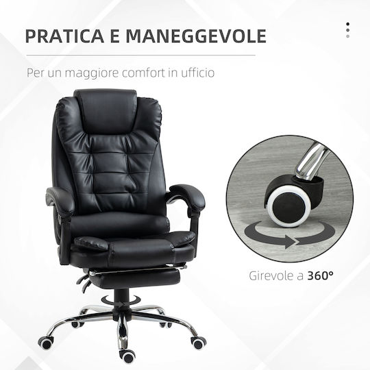 HomCom Office Chair with Recline Black