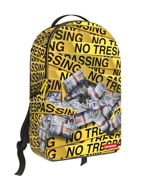 Sprayground DLXSR School Bag Backpack Junior High-High School Yellow with Water Bottle Holder