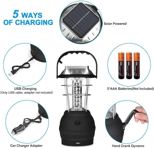 Слънчева Фенер за Къмпинг с Powerbank