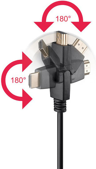 Goobay HDMI 2.0 Premium High Speed 4K 60Hz HDR Cable HDMI Male - HDMI Male 2m Black