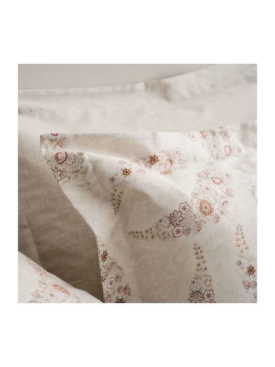 Vesta Home Karen 2 Coverlet Queen Size Cotton Satin Sand 230x270cm