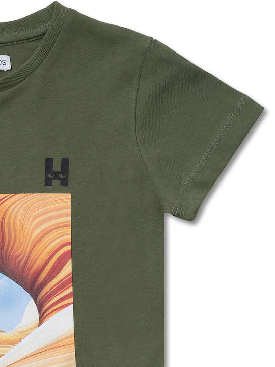 Παιδικό T-shirt Χακί
