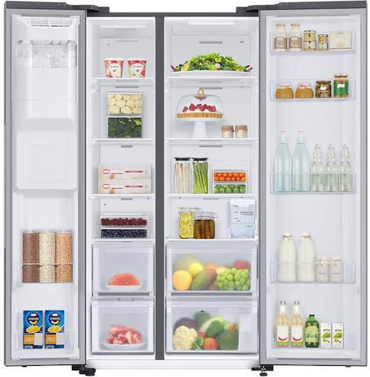 Samsung Ψυγείο Ντουλάπα 634lt Total NoFrost Υ178xΠ91.2xΒ71.6εκ. Inox RS67A8511S9/EF