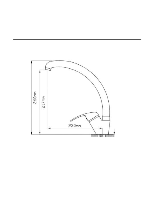 Sanitec Eco 2 Kitchen Faucet Counter Silver
