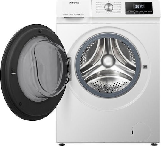 Hisense Mașină de Spălat Rufe 12kg cu Tehnologie cu Abur 1400 Rotiri WFQA1214 EVJM