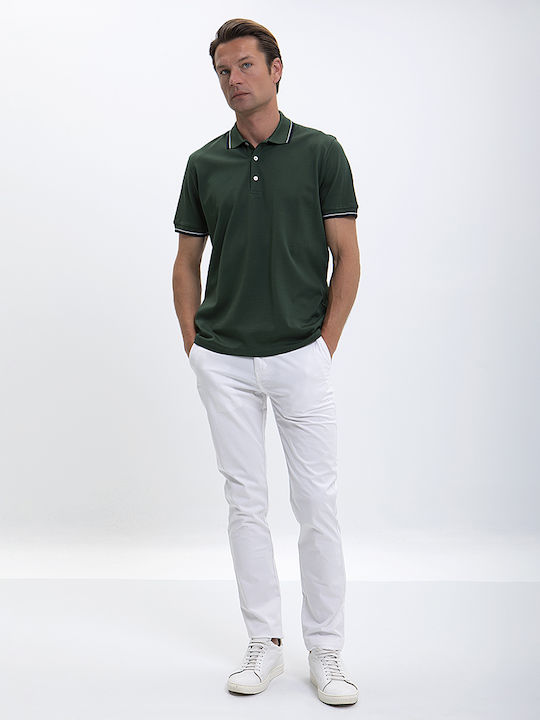 Tricou polo Piqué croială modernă Kaiserhoff verde închis