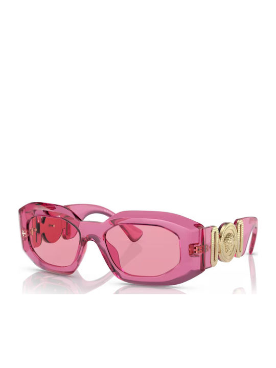 Versace Women's Sunglasses with Pink Plastic Frame and Pink Lens VE4425U 542184