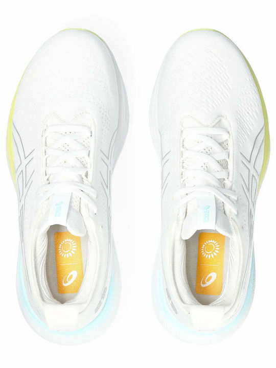 Gel Nimbus 25 Damen Sportschuhe Laufen Weiß