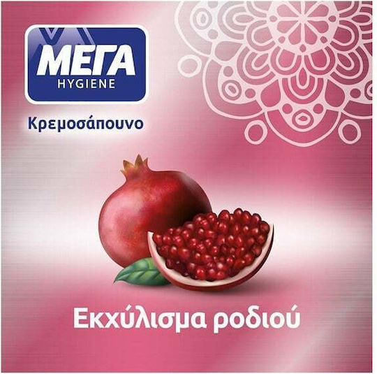 ΜΕΓΑ Hygiene Κρεμοσάπουνο με Αντλία Ρόδι 600ml