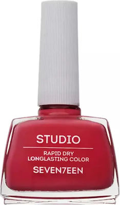 Seventeen Studio Rapid Dry Lasting Color Gloss Βερνίκι Νυχιών Quick Dry Κόκκινο 190 12ml