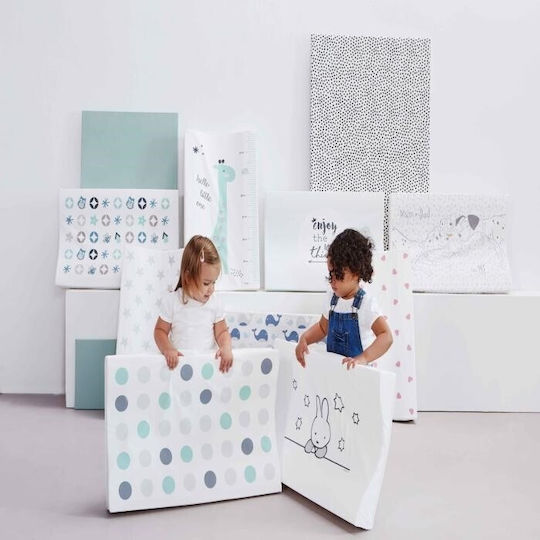 Bebejou Μαλακή Αλλαξιέρα Loulou από Ύφασμα White 44x72cm