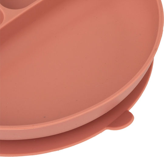 Click Feeding Set made of Silicone with Non-Slip Base Orange 4pcs