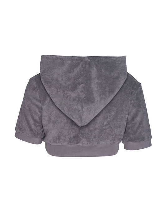 SugarFree Kinder-Sweatjacke mit Kapuze Gray