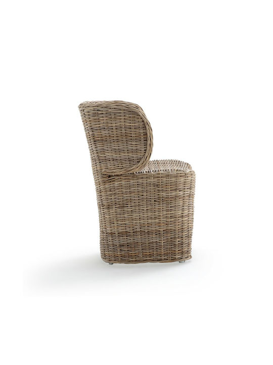 Outdoor-Sessel Rattan Beige 56x58x75εκ.