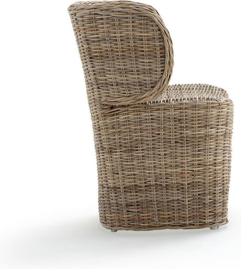 Outdoor-Sessel Rattan Beige 56x58x75εκ.