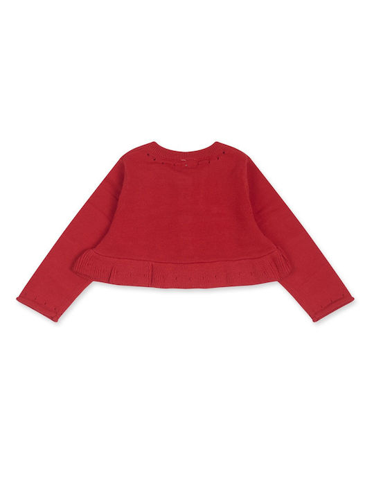 Tuc Tuc Girls Bolero Jacket with Zipper Red