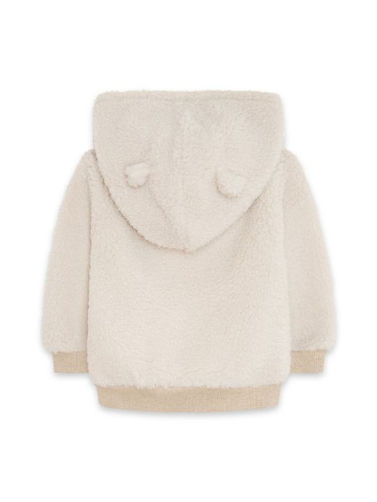 Tuc Tuc Girls Hooded Cardigan with Zipper Beige