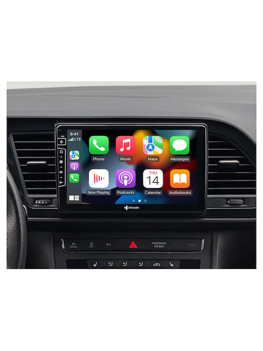 Dynavin Car Audio System for Seat Leon Jeep Compass 2012-2019 (Bluetooth/USB/AUX/WiFi/GPS/Apple-Carplay/Android-Auto) with Touch Screen 9"