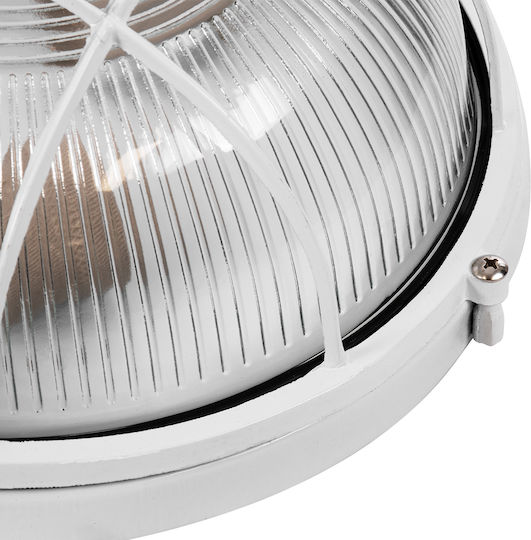 GloboStar Boatlight Wall-Mounted Bulkhead Outdoor E27 IP65 24x24x11cm