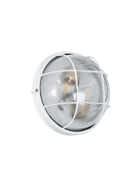 GloboStar Boatlight Wall-Mounted Bulkhead Outdoor E27 IP65 24x24x11cm