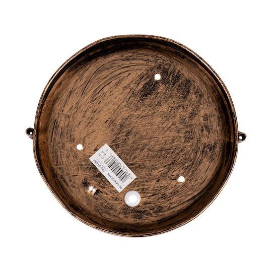 GloboStar Boatlight Wandmontierte Außen-Schildkrötenleuchte E27 IP65 17.5x17.5x9εκ.