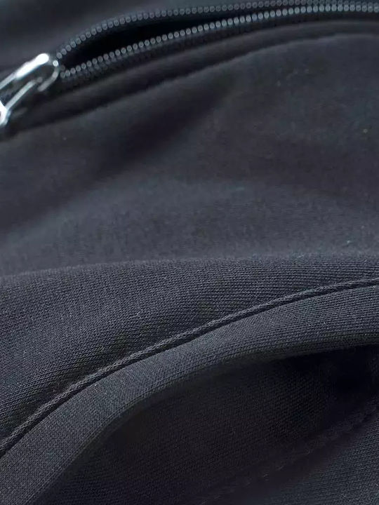 Kinderstrickjacke Baumwolle Schwarz