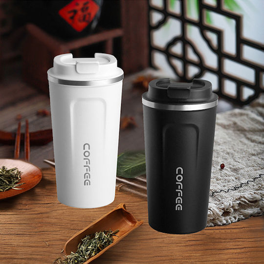 Techsuit Glass Thermos Stainless Steel 380ml Green