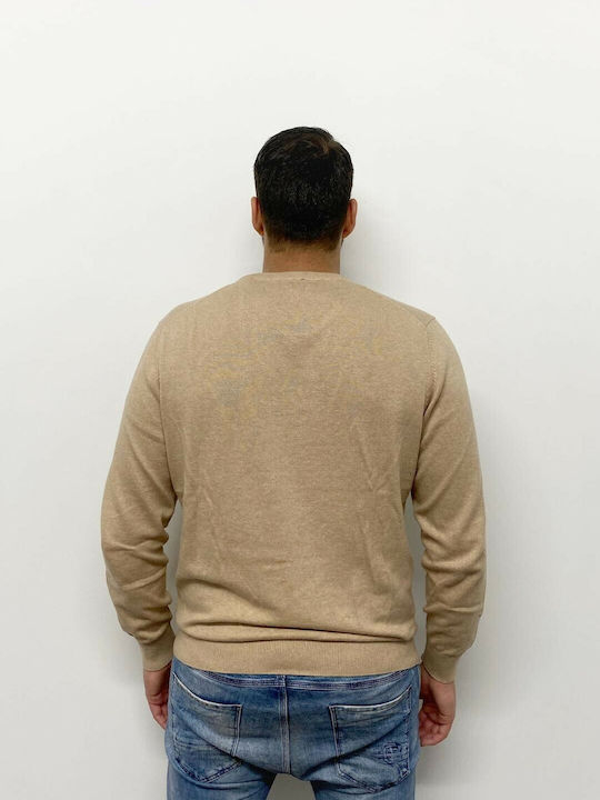 Garage Fifty5 Men's Long Sleeve Sweater Beige