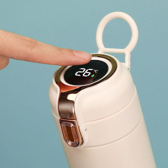 Techsuit Μπουκάλι Θερμός Ανοξείδωτο 400ml Πορτοκαλί