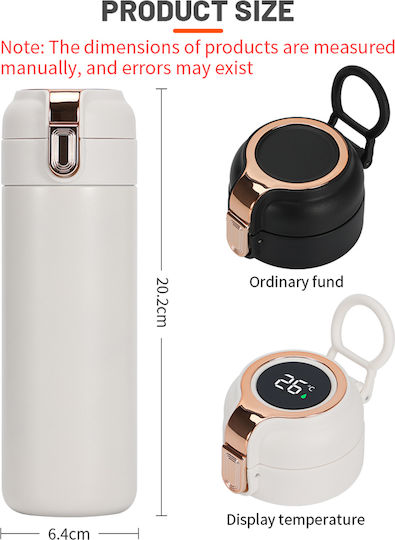 Techsuit Μπουκάλι Θερμός Ανοξείδωτο 400ml Ροζ