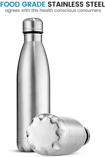 Factory Flasche Thermosflasche Rostfreier Stahl 500ml Silber