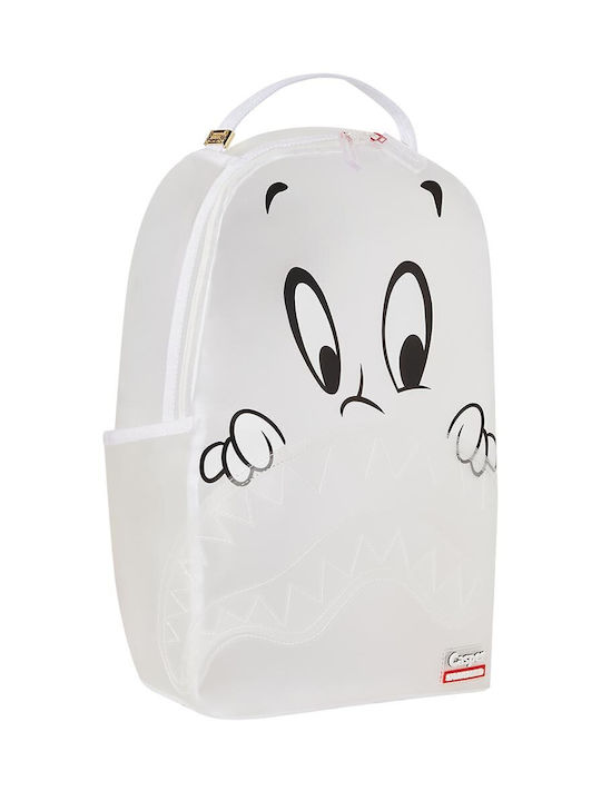 Sprayground Casper Hiding In Plain Sight Σχολική Τσάντα Πλάτης Γυμνασίου - Λυκείου σε Λευκό χρώμα