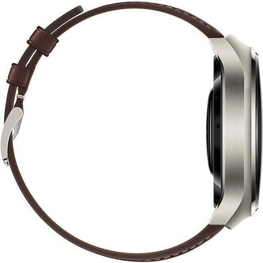 Huawei Watch 4 Pro Stainless Steel 48mm Waterproof with eSIM and Heart Rate Monitor (Dark Brown)